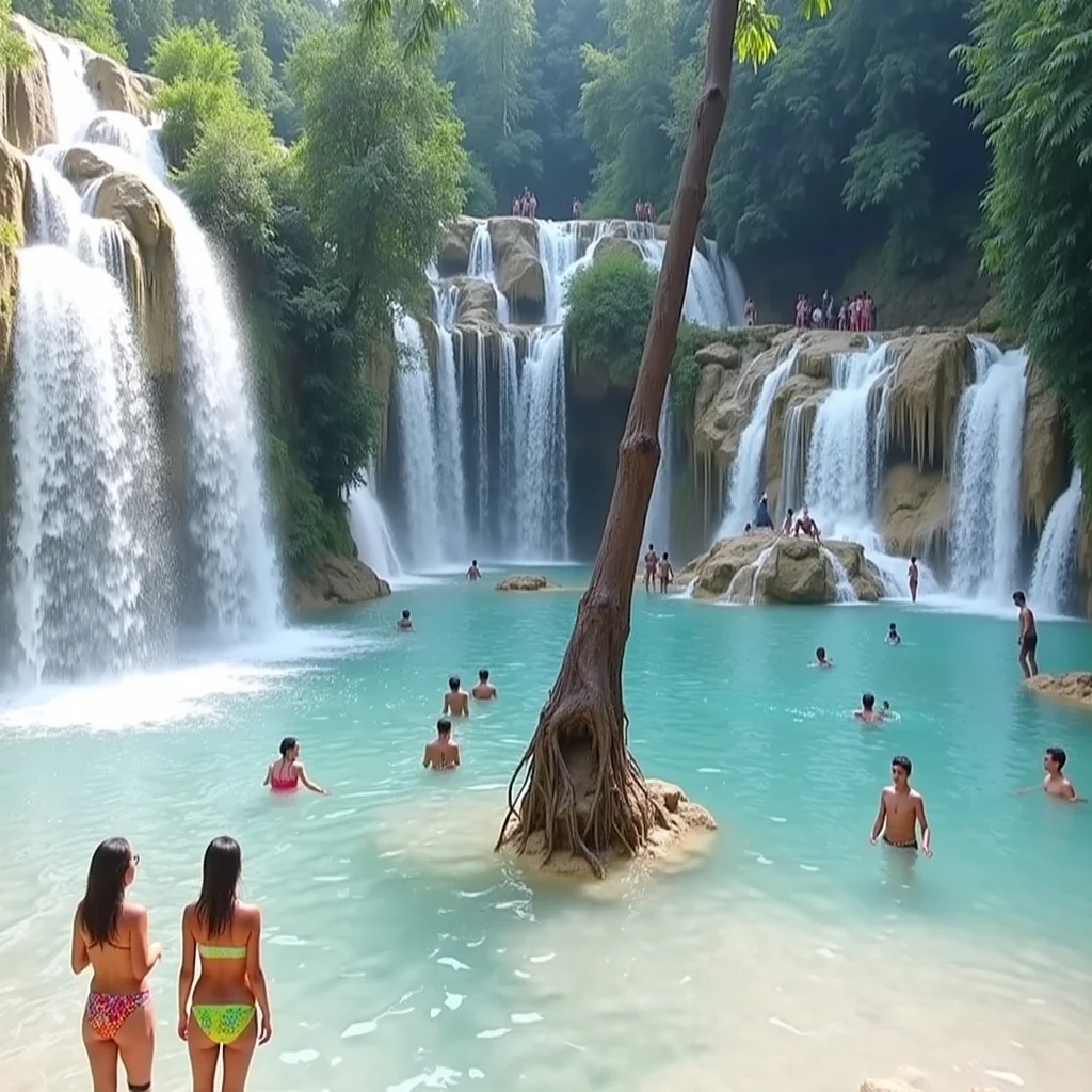 Thái Dương Limousine Chuyên cho thuê xe đi Campuchia Vé Xe Buýt Đi Từ Luang Prabang Đến Thác Kuang Si Ở Lào - hình 2