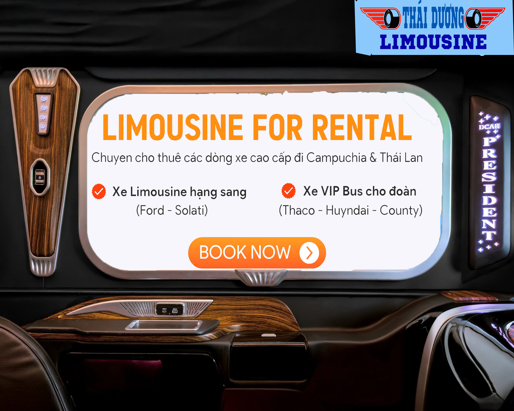 Thuê xe Đi Campuchia | Xe Limousine Campuchia – Việt Nam