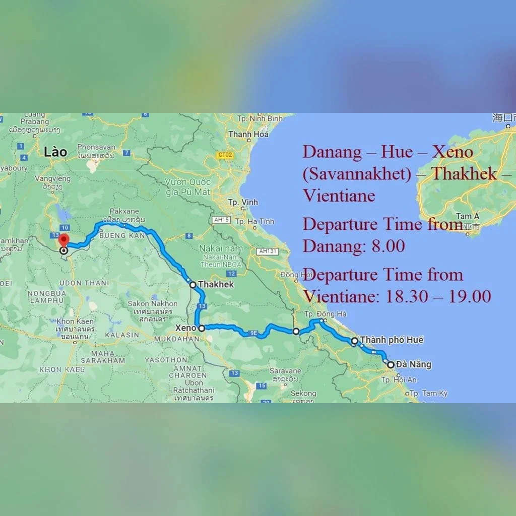 Vé Xe Khách Khứ Hồi Từ Huế (Việt Nam) Đi Viêng Chăn (Lào)